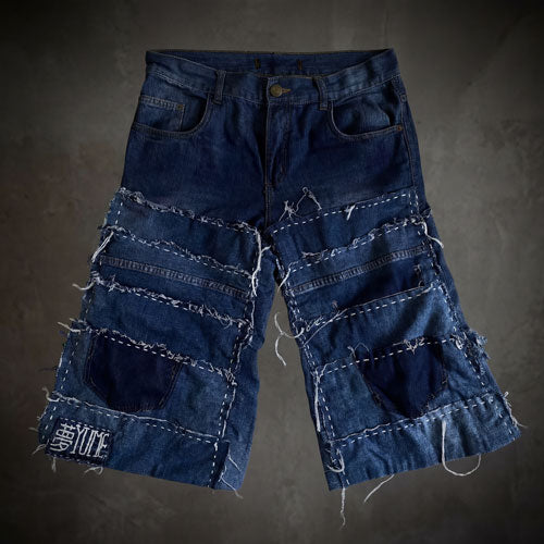JORTS AZUL TIRAS