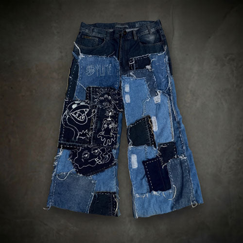 Calça baggy Yume retalhos